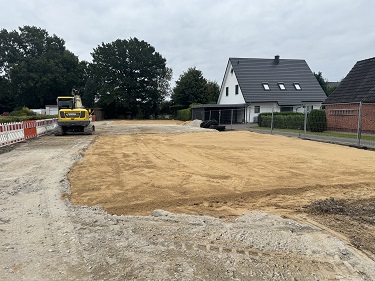 Sandplatte / Gründungspolster in Hasloh bei Pinneberg